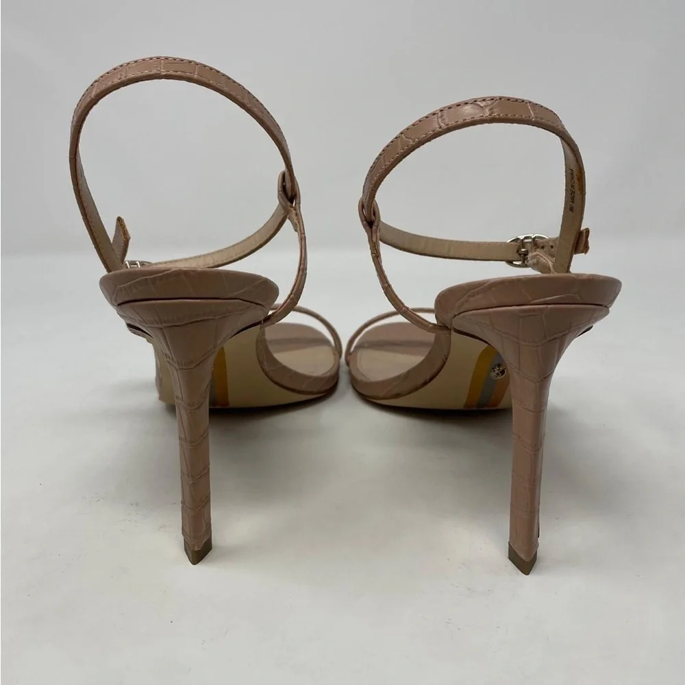 Sam Edelman Doran Heel Sandals in Maple Croco - NWT - Picture 6 of 12